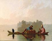 George Caleb Bingham Fur Traders Descending the Missouri (mk13) oil painting on canvas